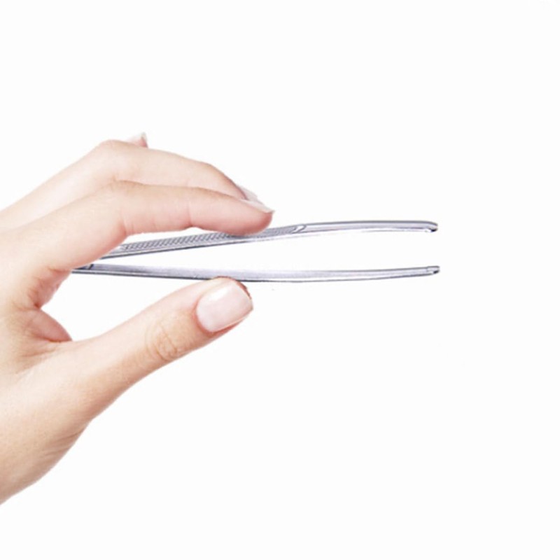FOMIYES Ergonomic Stainless Steel Tweezers for Women's Facial Hair Removal