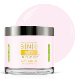 SNS Healthy Natural Nails SNS Nail Dip Powder, Gelous Color Dipping Powder - Sunscreen (Natural/Nudes, Sheer), PWSUN04 - Long-Lasting Acrylic Nail Color & Polish Lasts 14 Days - Odor-Free & No UV Lamp - 4 Oz