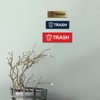 Basic Trash Sign (Black) - Medium 1 Pack