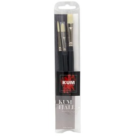 KUM 5160017 Fjall Acrylic Brush Set, Wood, Black, 8, 8, 10