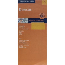 Kansas State Map by Rand McNally