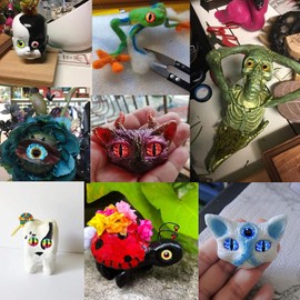 Julie Wang 25MM 20PCS Dragon Eyes Glass Cabochons for Artist Sculpture, Fantasy Crafting, Jewelry Making, DIY Art Supplies Findings 0.98inches