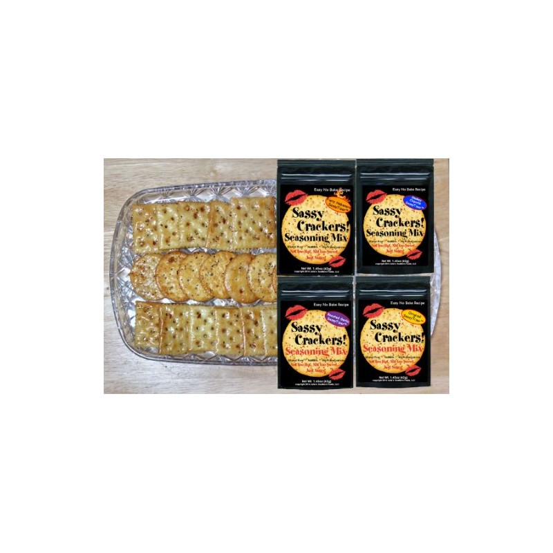 Sassy Crackers Seasoning Mix Roasted Garlic