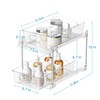 Vtopmart Vtopmart 2 Tier Bathroom Storage Organizer, 2 Pack Clear