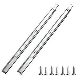 VEVOR Drawer Slides, 22 inch, 10 Pairs Full Extension Ball Bearing Cabinet Rails, 100 LB Load Capacity Heavy Duty Side Mount Dresser Drawer Slides, Drawer Track Runners for Kitchen DIY Replacement
