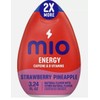 MIO 4 HUGE 2X=8reg Mio Energy Strawberry Pineapple CAFFEINE Liquid