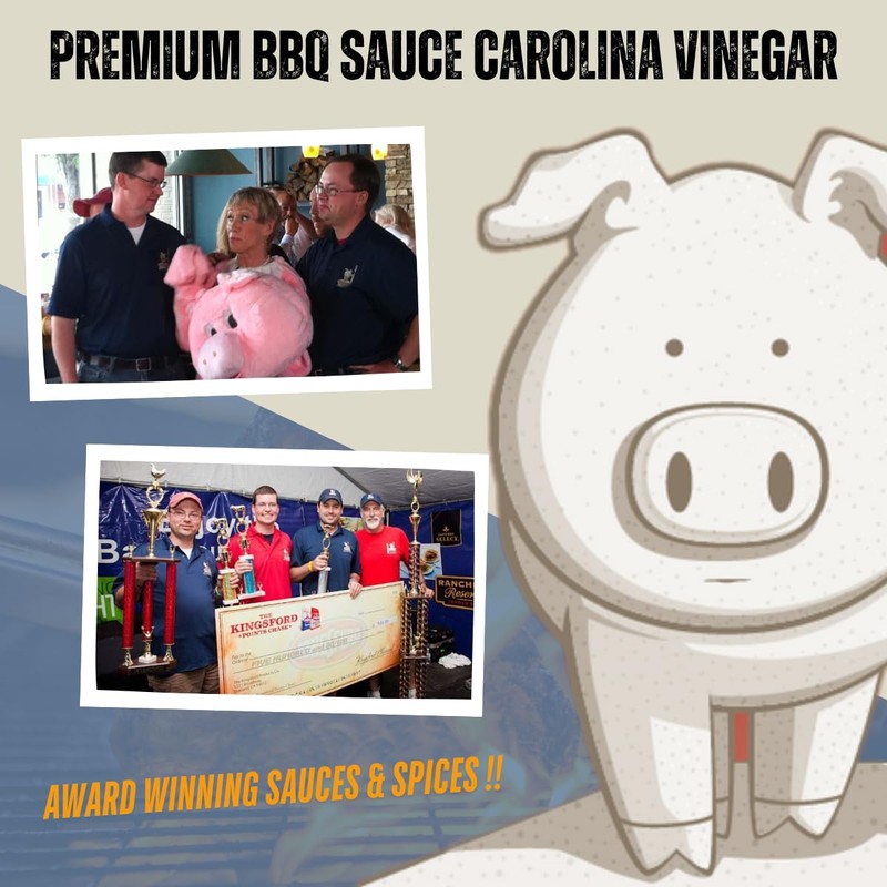 Pork Barrel Carolina Vinegar BBQ Competition Sauce, Tangy Nouth Carolina