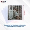 BCW 33 RPM Record Sleeves - 100 ct | Polypropylene