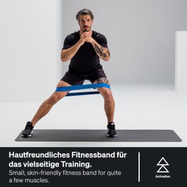 BLACKROLL® LOOP BAND (32 cm), Fitness Band for Functional Training, Skin-Friendly Resistance Band, Training Band for Home, Office or Park, Strong Resistance (6.7 kg), Made in Germany, Blue