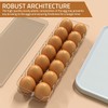 Utopia Home Egg Container With Lid and Handle for Refrigerator