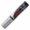 uni-ball 186611 Marker Plain Chalk with Wide Chisel Tip Silver,