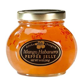 Aloha From Oregon Pepper Jelly Preserves, 10 Ounce Jar (Mango Habanero, 10 Ounce)