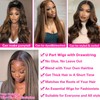 CanaryFly 20" Glueless Human Hair Wig-FB30 Highlight Ombre Brown U