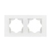 Gunsan Moderna 2-Way Frame for 2 Sockets Switch Dimmer White