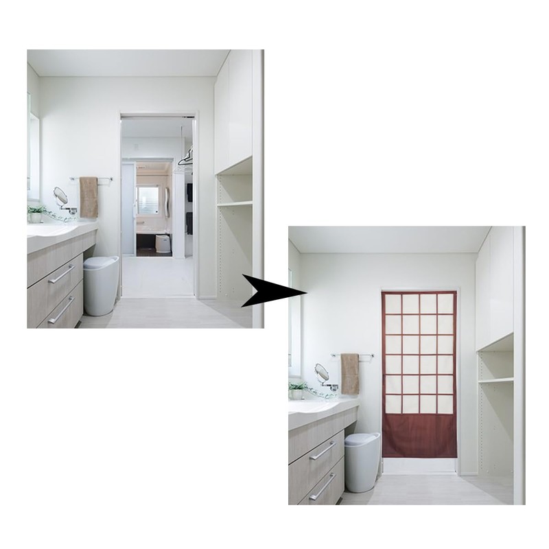 Noren Japanese Doorway Curtain Long Shoji Design