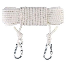 50 Ft Clothesline Long Clothes Line, Cotton Clothesline Rope Laundry Line Rope Craft Drying Rope Adjustable forCamping Travel & Home Use DIY Rope as Candle Replacement Wick Laundry Line Dryer Rope