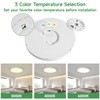 MLZZLYLK 6PK 12 inch LED Flush Mount Ceiling Light Fixture,24W