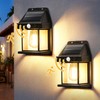 XIJUAN Solar Wall Lights Outdoor, Dusk to Dawn Motion Sensor