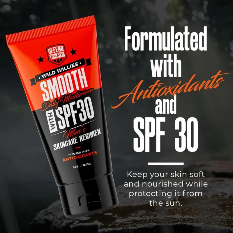 Wild Willies Hidratante Facial Diario Para Hombres Spf 30 -
