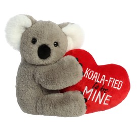 Aurora® Heartwarming Valentine JUST Sayin'™ Koalified to Be Mine Stuffed Animal - Decorative Charm - Loveable Companions - Gray 9 Inches