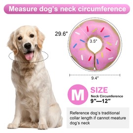 Leo IRis Inflatable Cone Collar for Large Medium Small for Dogs Cats Soft Dog Cone Adjustable E Collar Dog Neck Donut Dog Cone Alternative After Surgery with Pump