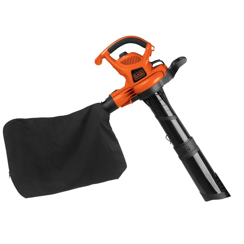 BLACK+DECKER Leaf Blower Leaf Vacuum and Leaf Mulcher 3-in-1, Electric