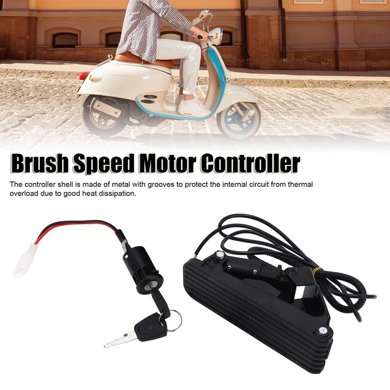 36V 800W Electric Brushed Controller,Motor Controller with Throttle Pedal for