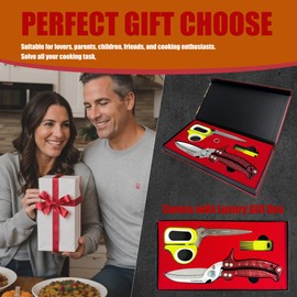 SLEMOON Heavy Duty Poultry Shears Kitchen for Chicken Meat,Multipurpose Kitchen Shears for Food,Herb Scissors with 5 Blades and Cleaning Comb, Cool Kitchen Gadgets Tools 2024 Green,2pcs set,burgundy