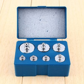 FTVOGUE 7 Pieces/Set 500 g Precision Calibration Weight Kit Class M2 Jewellery Scales with Weight Tweezers for Digital Scales Education