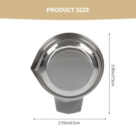 Tofficu 2pcs Stainless Steel Weighing Pans for Jewelry Scale Carat Scale Trays