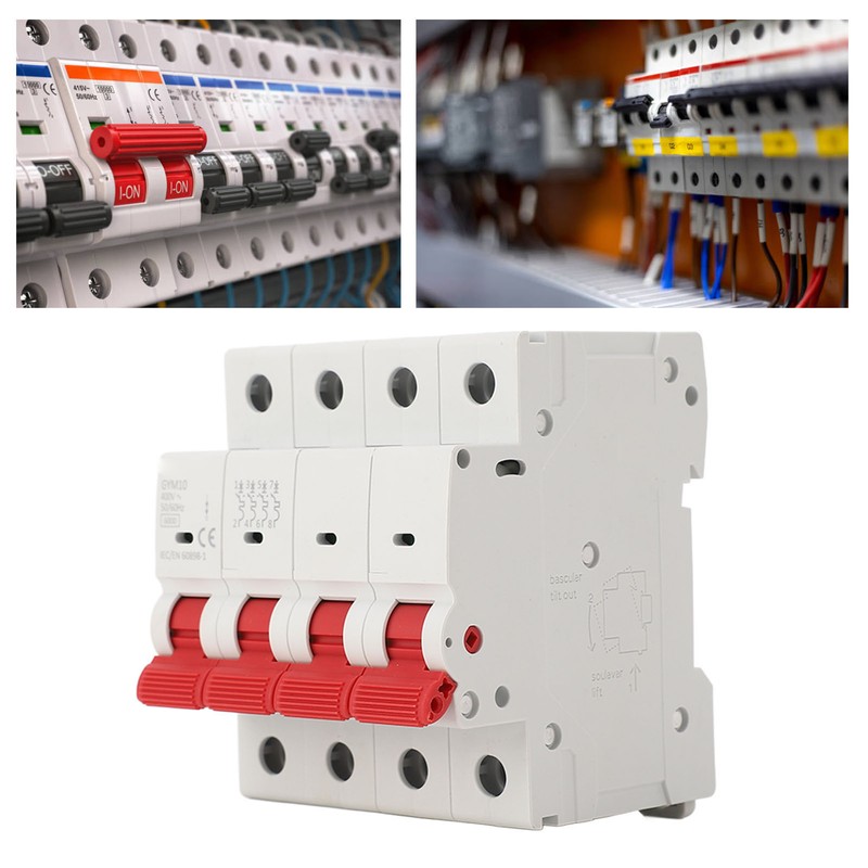 Miniature Circuit Breaker 4P 400V Overload Protection Isolator Switch for