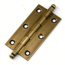 4Pack Decorative Antique Brass Kitchen Cabinet Hinges Bronze Furniture Cupboard Door Butt Hinges 2.5inch (4,2.5")