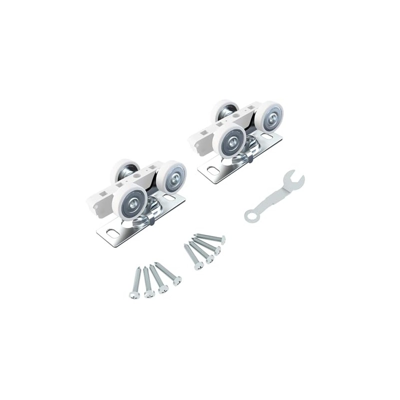 JUBEST Pocket Door Rollers Assembly, Commercial Grade Rollers Replacement, Top
