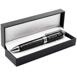 Jeremiah 29:11 Engraved Gift Pen with Presentation Box - Inspirational Christian Living Bible Gifts for Men Women of Faith