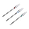 3pcs Ceramic Nail Drill Bit Set Gel Removal Nail Polishing