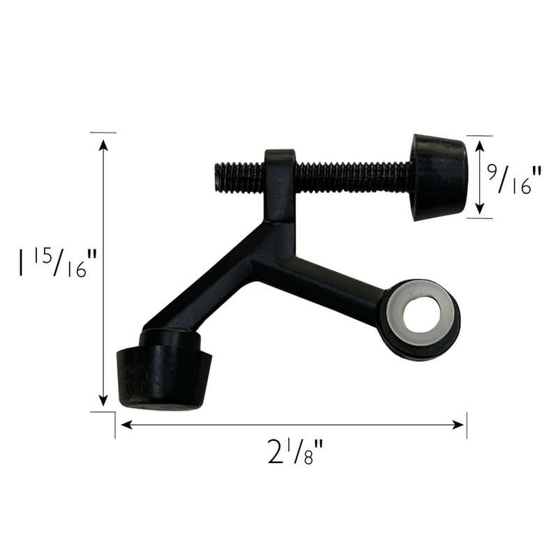 Hinge Pin Door Stop Wall Protector with Rubber Tip, Design