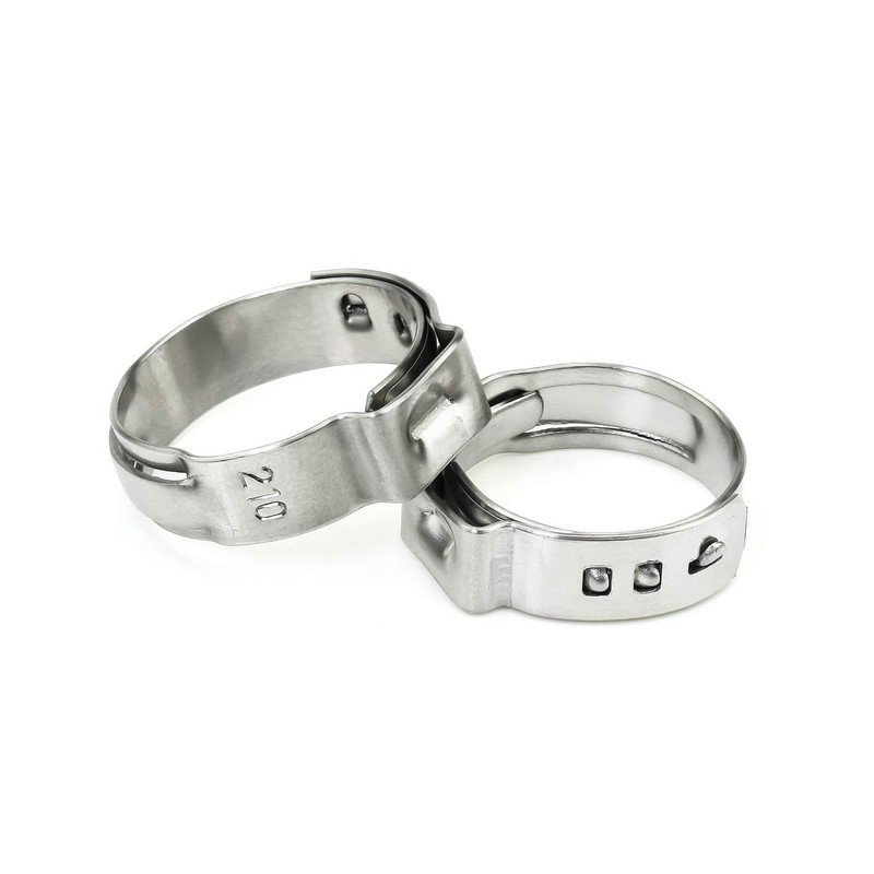 Sutemribor 304 Stainless Steel 7-21mm Single Ear Hose Clamps Assortment