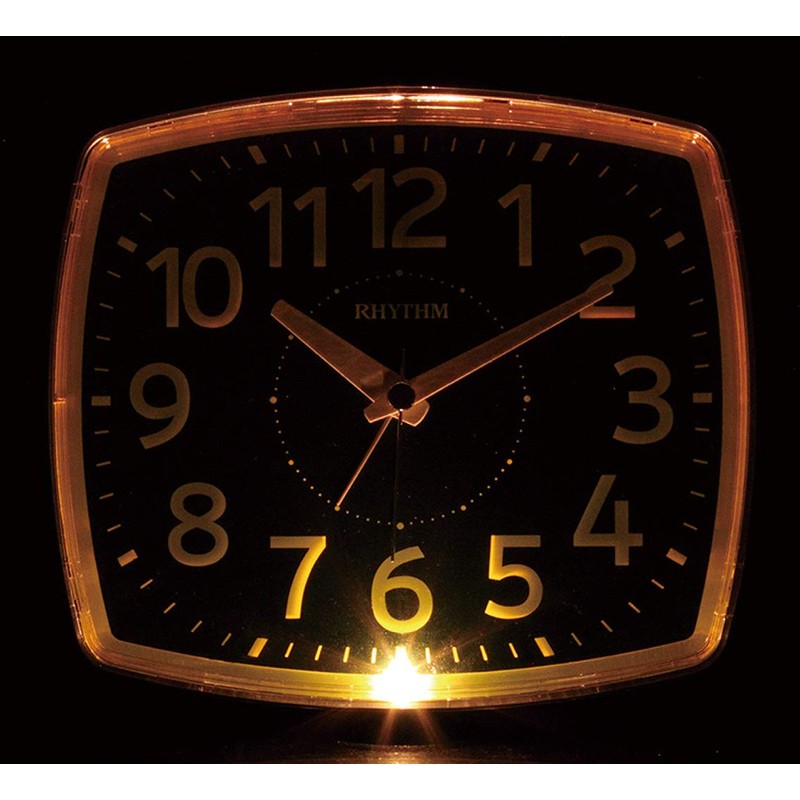 RHYTHM 8REA31SR19 Large Alarm Clock, Light Collection Dial, Continuous Second