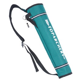 TOPARCHERY Arrow Quiver Archery Back Quiver Hip Large Quiver Arrow Holder Canvas Target Practice Shooting Arrow Bag (Green)