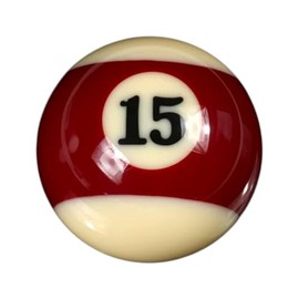 Empire USA #15 Pool Ball Replacement Billiards Ball, 2-1/4" (2.25-Inch) American Standard Size Billiard, Billiard Pool Table Accessories（15#）