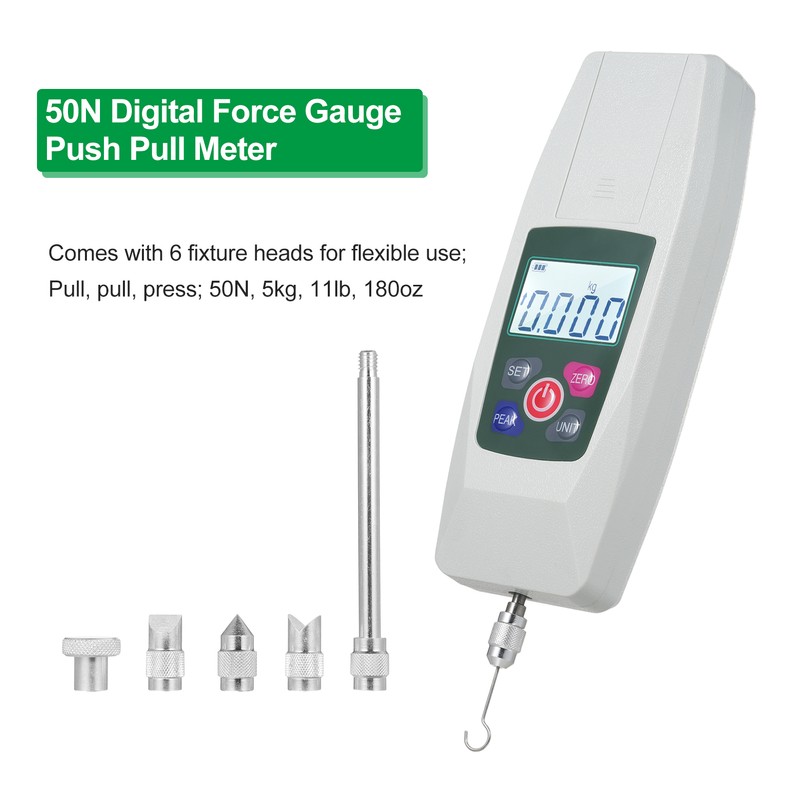 Digital Force Gauge Automatic Shutdown Push and Pull Meter Dynamometer