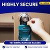 ShurLok SL-600W Numbered Key Storage Combination Lock Box, Blue