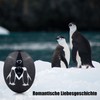 Rebundex Penguin Pebble Anniversary Gift Couple Wedding Gift