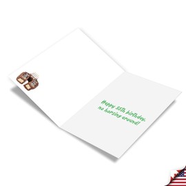 NobleWorks 55th Birthday Milestone Greeting Card with 5 x 7 Inch Envelope (1 Card) Horse Teeth - 55 C10674MBG