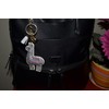 Popfizzy Llama Keychain Accessories, Animal Backpack Key Chain, Rhinestone Purse