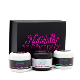 Naturally Wicked® Hand & Foot Kit - Hand & Foot Scrub | Nail Treatment | Hand & Foot Butter