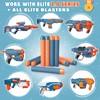 AMOSTING 100PCS Refill Bullets Ammo Pack Compatible with Nerf Guns