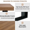 STHOUYN 63”-79” Extendable Dining Room Table, Modern Farmhouse Wooden Kitchen