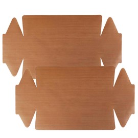 Pack of 2 Permanent Baking Foil for Oven Airfryer Hot Air Fryer Baking Paper Reusable Baking Paper for Hot Air Fryer Round Baking Foil Reusable Mats Baking Tray (Tarpaulin)