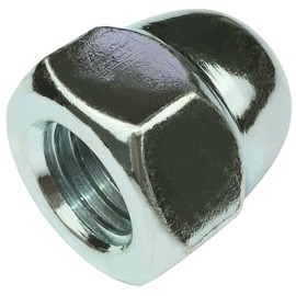 AERZETIX - C58273 - set of 5 - cap nut cap M14 - hexagonal 6 sides - high shape hollow - metric internal thread - made of steel - colour silver